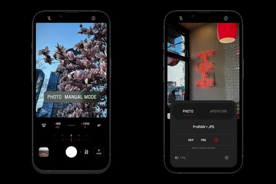 Leica lux app options