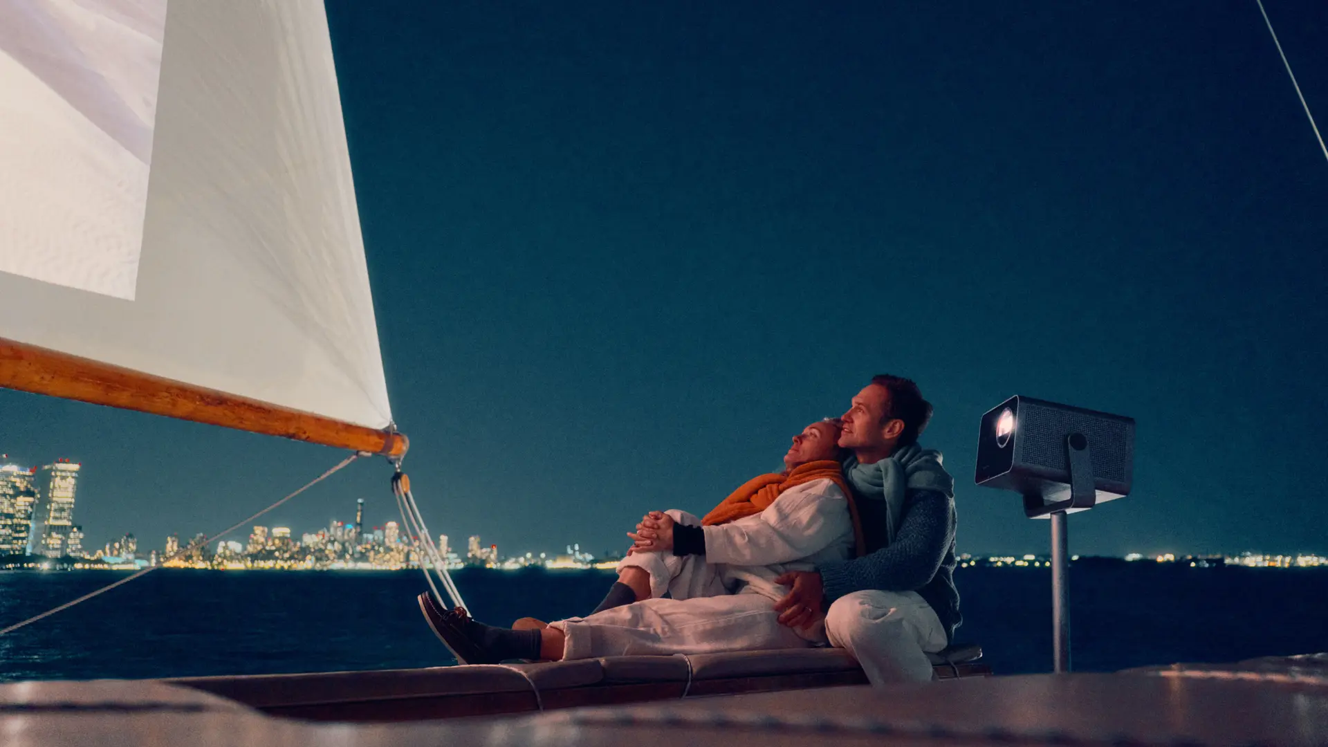 Leica Cine Play 1 on a sailing boat.