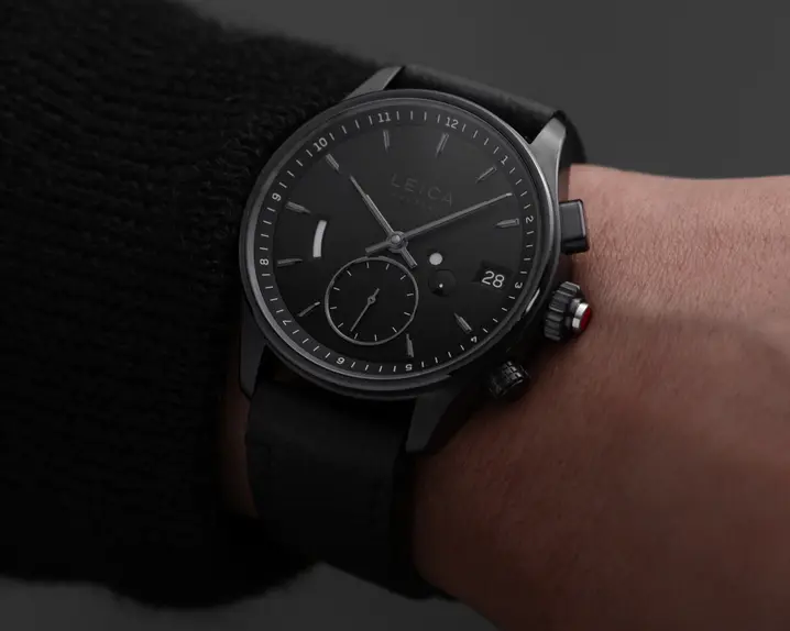 Man with a Leica Watch on wrist
