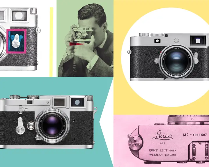 Vintage collage of Leica M