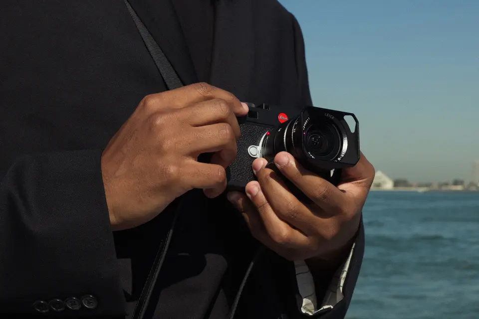Man with a leica M