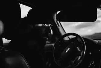 Man in a Jeep