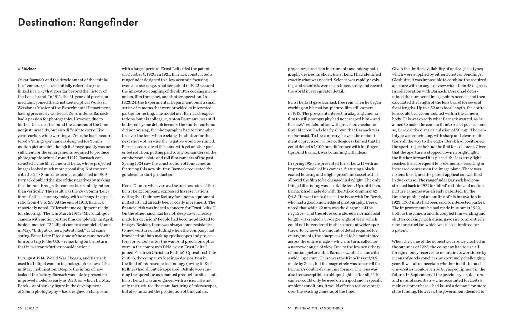 Text about rangefinder