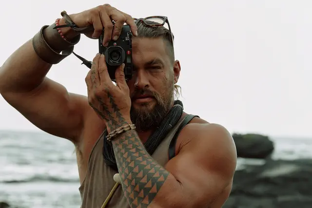 Jason Momoa with a Leica 