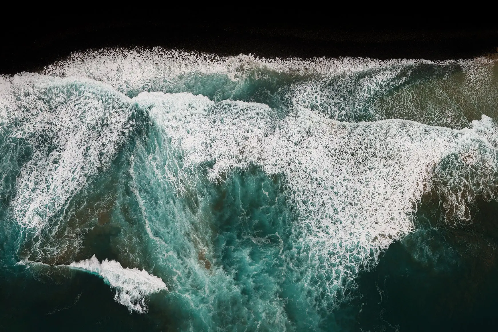 Bird view of the beach scenery of Hawaii